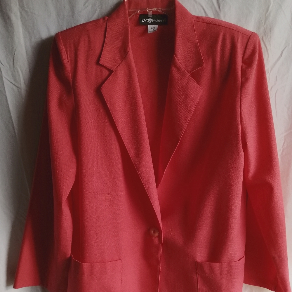 Sag Harbor Rose color Blazer, Size 12